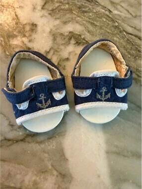 Pleasant Company American Girl Bitty Baby girls anchor navy shoes A904